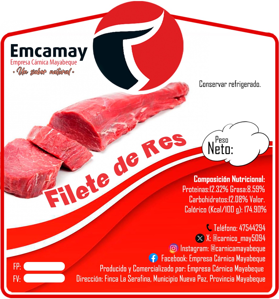 Filete de Res (Formato. 460 G a 1 KG)